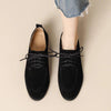 Retro Loafers Lace-up Deep Mouth Pumps Women