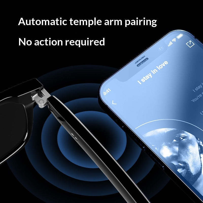 Bluetooth Smart Glasses with Blue Light Blocking Lenses for Calls Navigation and Music