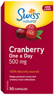 Swiss Natural - Cranberry One A Day 500mg Caps (50caps)