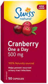 Swiss Natural - Cranberry One A Day 500mg Caps (50caps)