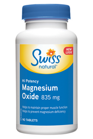 Swiss Natural - Magnesium Oxide Hi Pot 835mg Tab (90tab)