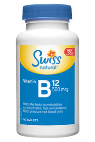 Swiss Natural - Vitamin B12 500mcg (90tab)
