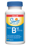 Swiss Natural - Vitamin B12 1000mcg VALUE SIZE (180tab)