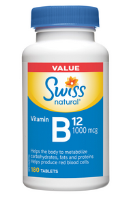 Swiss Natural - Vitamin B12 1000mcg VALUE SIZE (180tab)