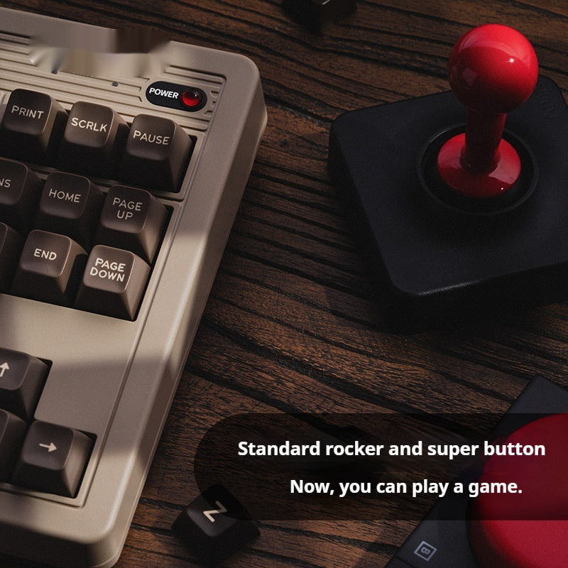 Retro Mechanical Gaming Keyboard – Wireless Bluetooth & 2.4G | RGB Backlit | Windows & Android
