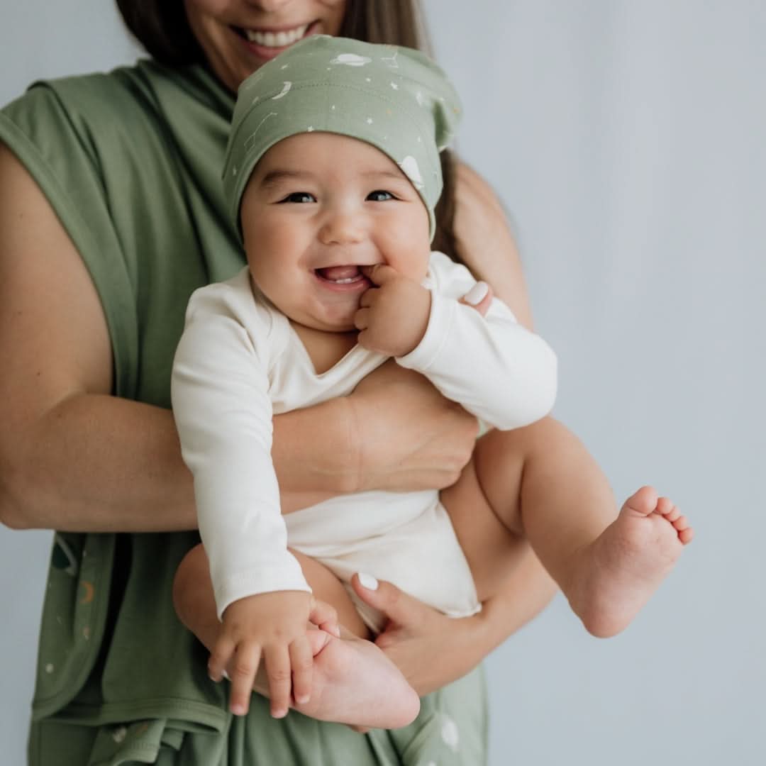 Bamboo Baby Long-Sleeved Onesie | Celestial Floral