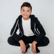 Youth Bamboo Fleece Zip-Up Hoodie | Cranberry