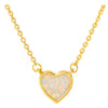 Romantic Heart Necklace Copper Zircon Pendant Necklace for women
