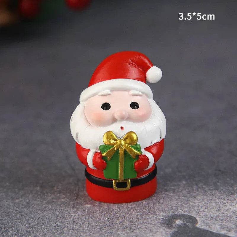 Decorative Resin Ornaments For Christmas Baked Cakes