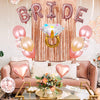 Bachelor Party Balloon Set – Bride Shoulder Strap, Diamond Ring & Rose Gold Foil Balloons