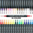 Acrylic Marker Pen Double-headed Stackable Water-based Paint Brush Paint Marker and Highlighter