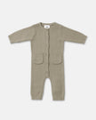 Chunky Long Sleeve Ribbed Jumpsuit | Olive | 7AM