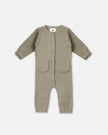 Chunky Long Sleeve Ribbed Jumpsuit | Olive | 7AM