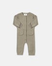 Chunky Long Sleeve Ribbed Jumpsuit | Olive | 7AM