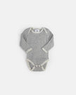 Hug Me Long Sleeve Bodysuit | Light Heather Grey | 7AM