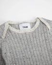 Hug Me Long Sleeve Bodysuit | Light Heather Grey | 7AM