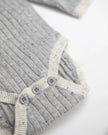 Hug Me Long Sleeve Bodysuit | Light Heather Grey | 7AM