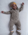 Chunky Long Sleeve Ribbed Jumpsuit | Olive | 7AM