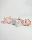 Hug Me Long Sleeve Bodysuit | Light Heather Grey | 7AM