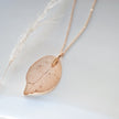 Real leaf necklace
