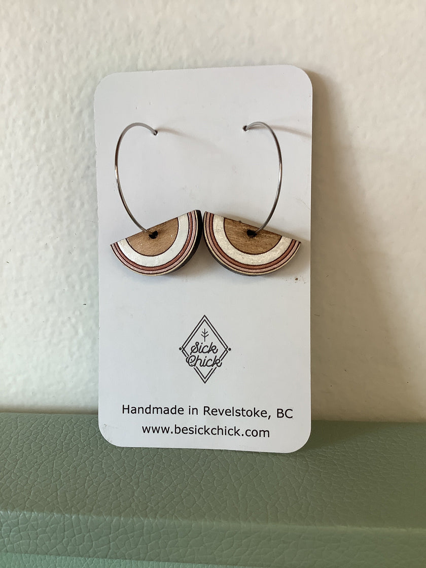 Sick Chick Half Moon Dangle Earrings