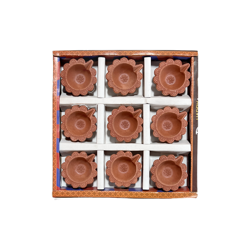 Plain Diya - Set of 9