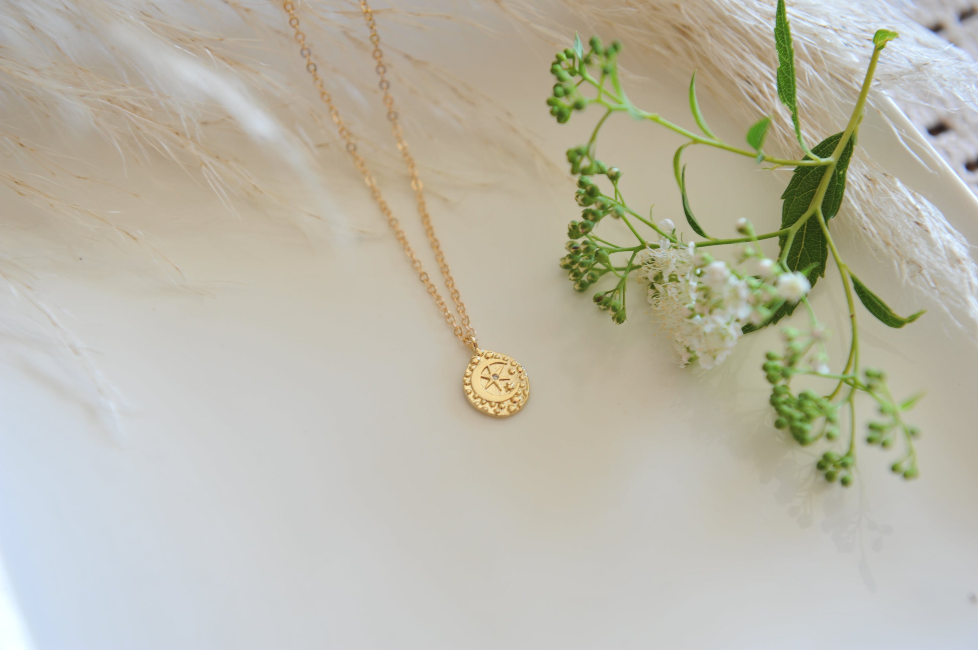 Moon + Star Necklace