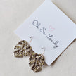 Wrenley Monstera Hoop Earrings