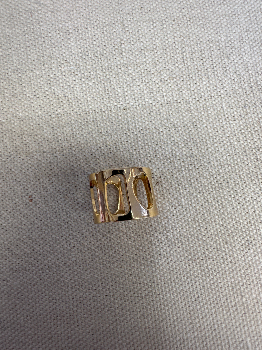 Standout Boutique 18k Gold Bond Thick Cut Out Ring