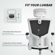 Andre Ergonomic Office Chair with 2D Lumbar Support and adjustable Headrest-Black/White
