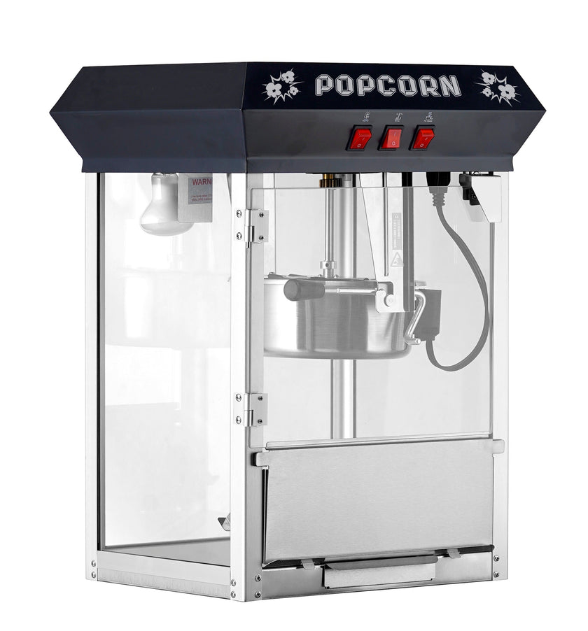 Machine à pop-corn commerciale canadienne noire de 8 oz