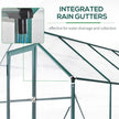 Outsunny 8.2' x 6.2' Greenhouse Aluminum Frame with Temperature Controlled Window