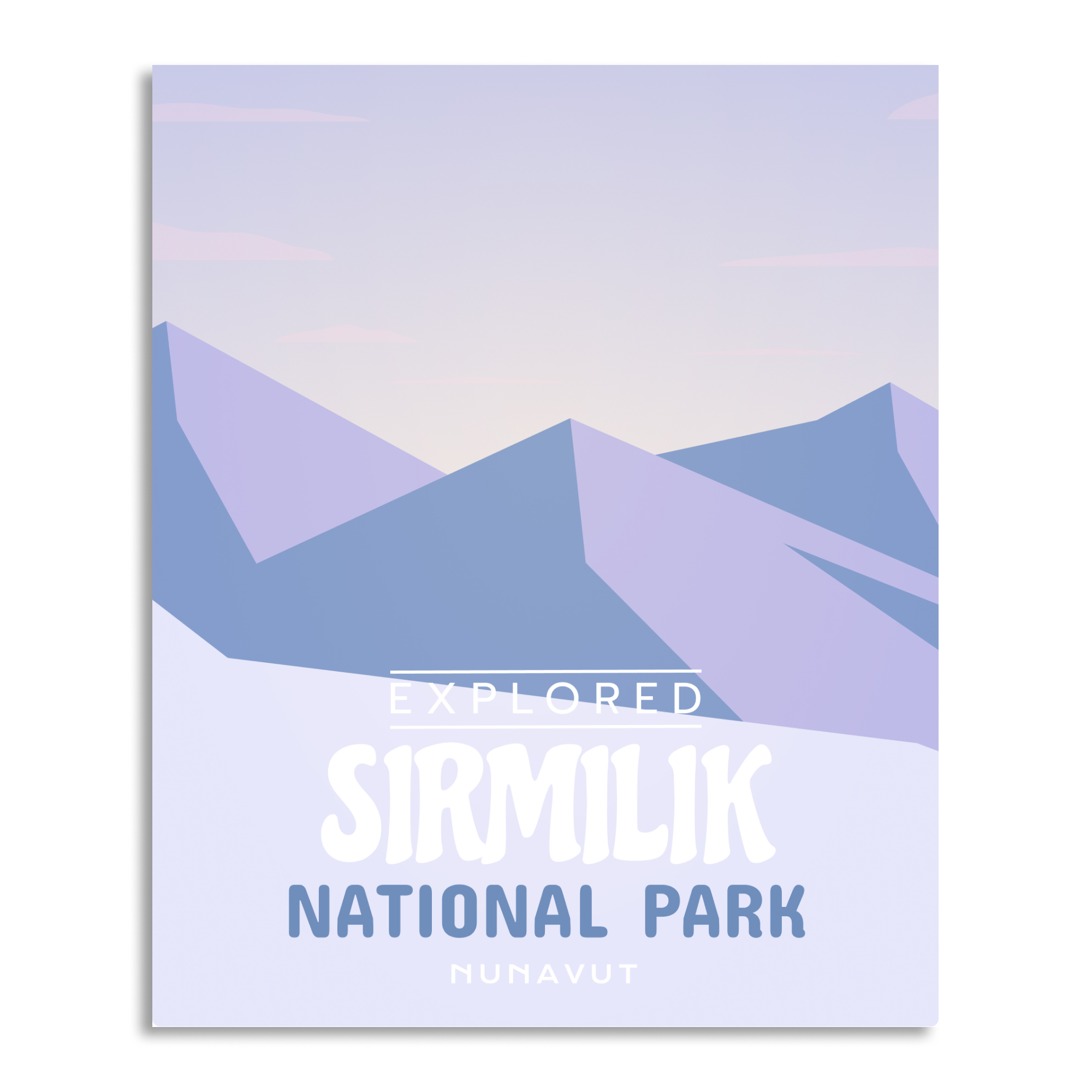 Sirmilik National Park 'Explored' Poster, Canada Parks
