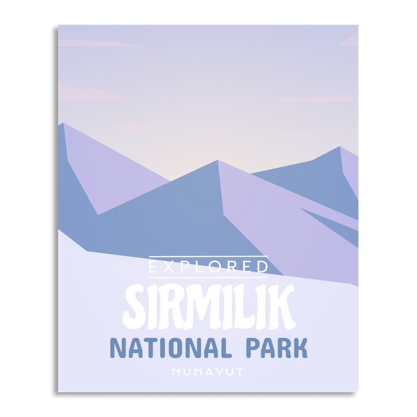 Sirmilik National Park 'Explored' Poster, Canada Parks