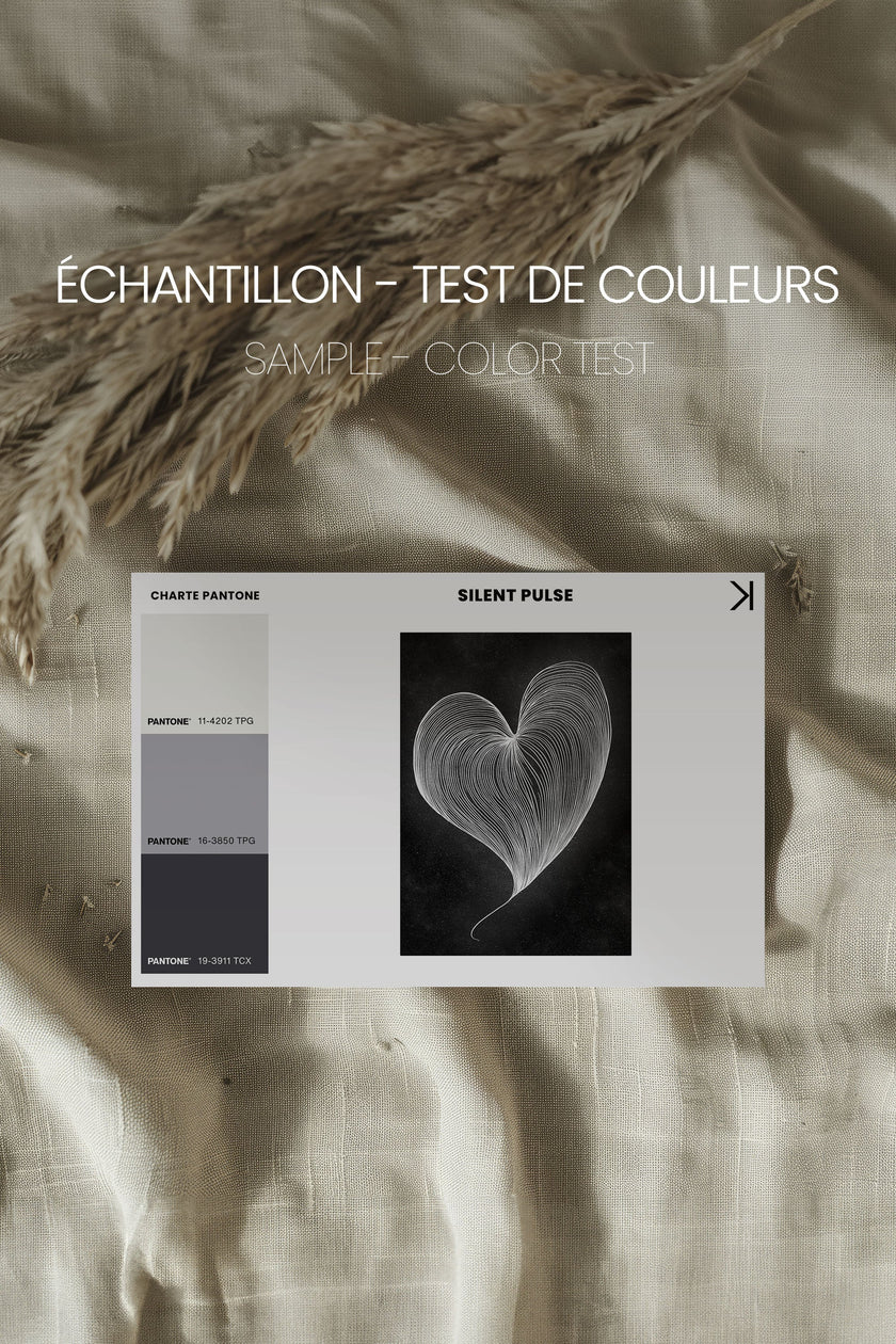 SILENT PULSE, Oeuvre sur toile étirée