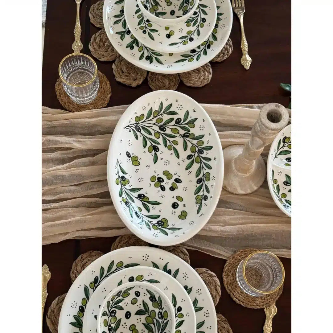 Handcrafted Ceramic Dinnerware Set for 6 – Luxury Tableware Dinner Set & Homeware Decor