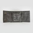 Men’s Black Leather Trifold Chain Wallet