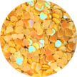 Yellow heart Glitter