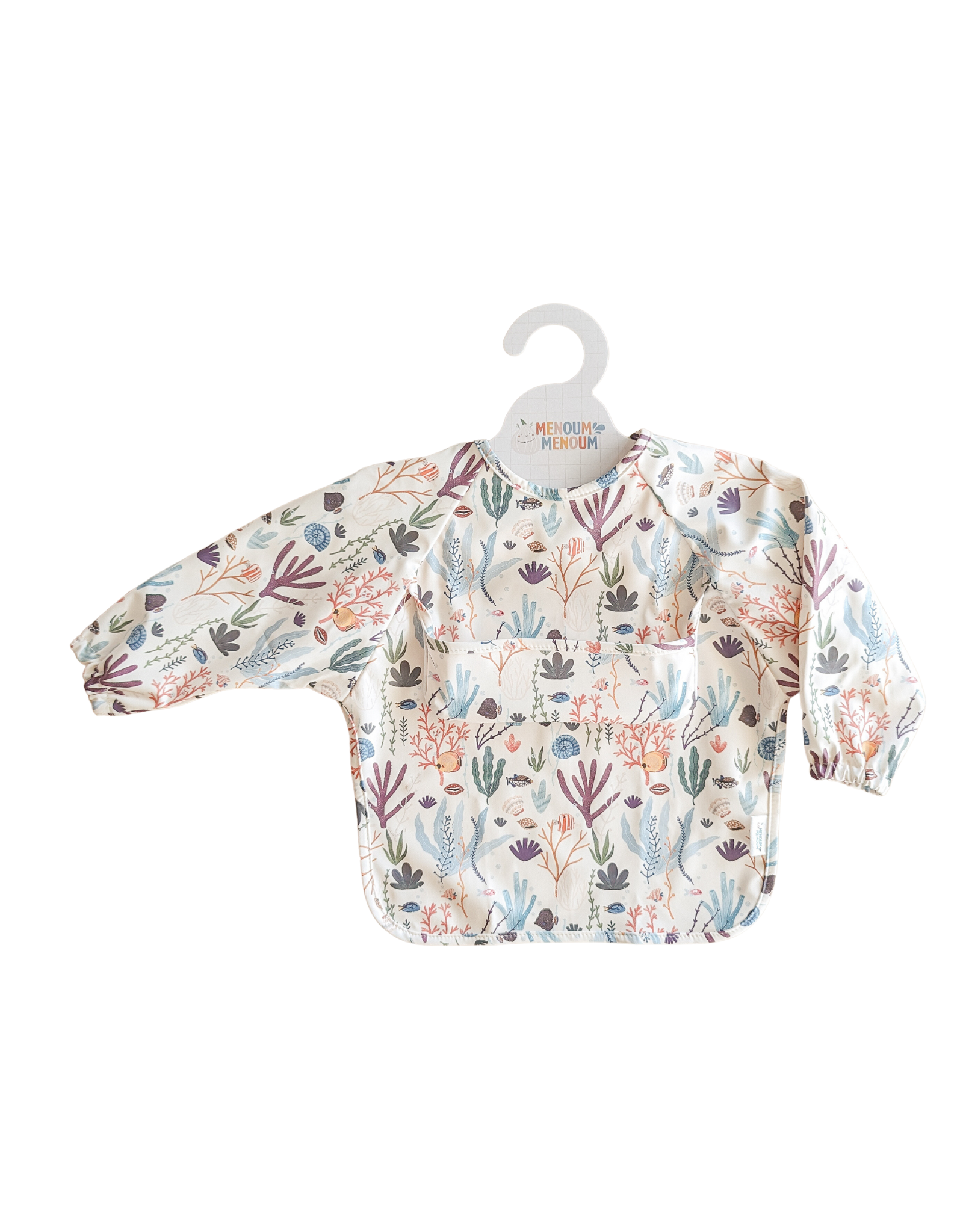 Long-sleeved bib - Under the sea - Menoum
