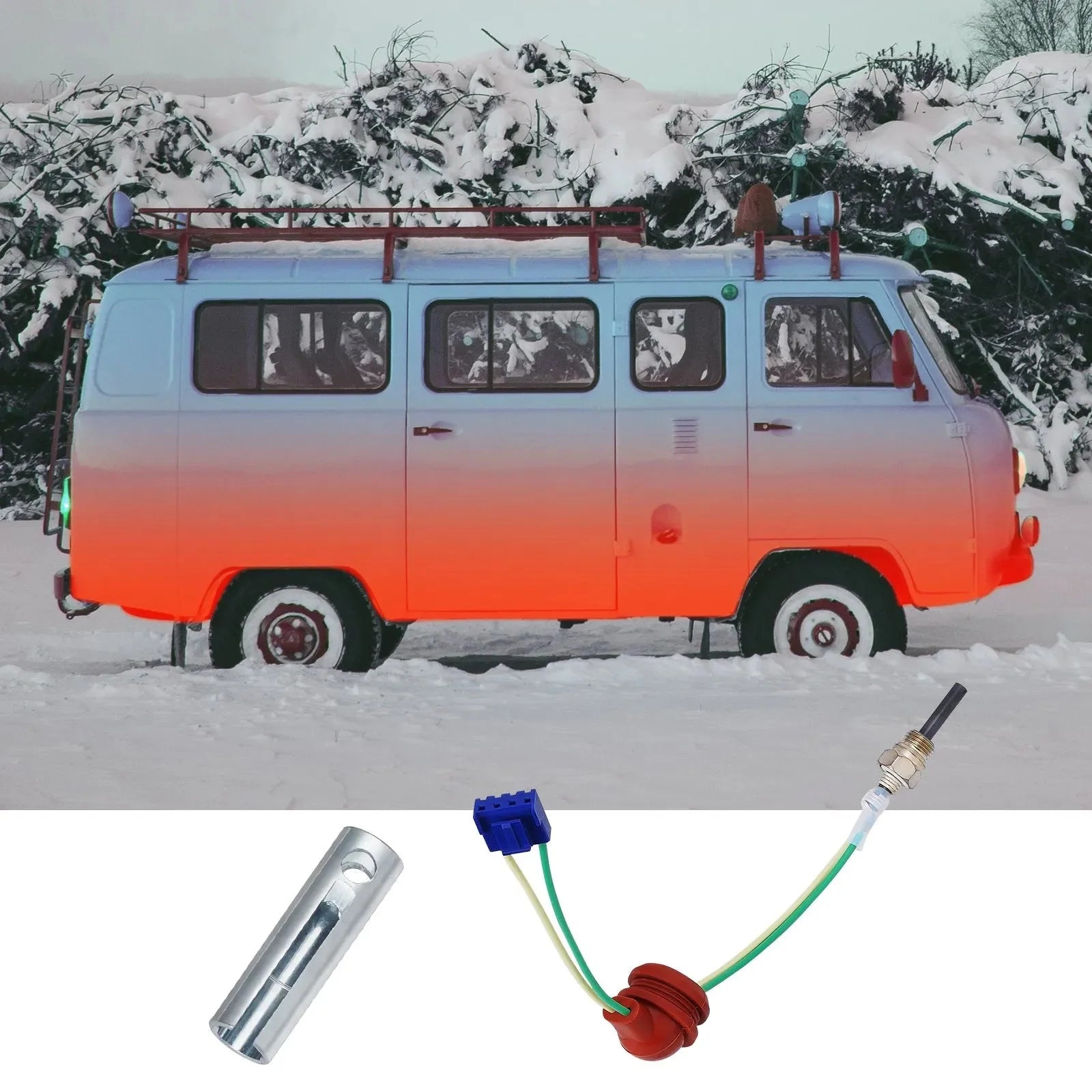 VEVOR Diesel Heater Glow Plug Kit, Ceramic Glow Plug Repair Kit with Removal Fitting Tool, Diesel Heater Rebuild Kit for 2KW/5KW/8KW Air Diesel Parking Heater Replacement