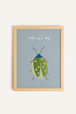 Coccinelle Douillette, Toile rigide encadrée