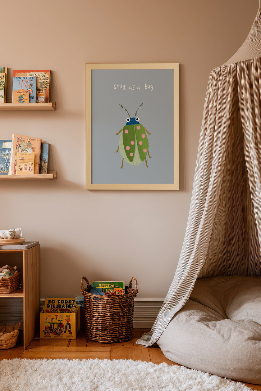 Coccinelle Douillette, Toile rigide encadrée