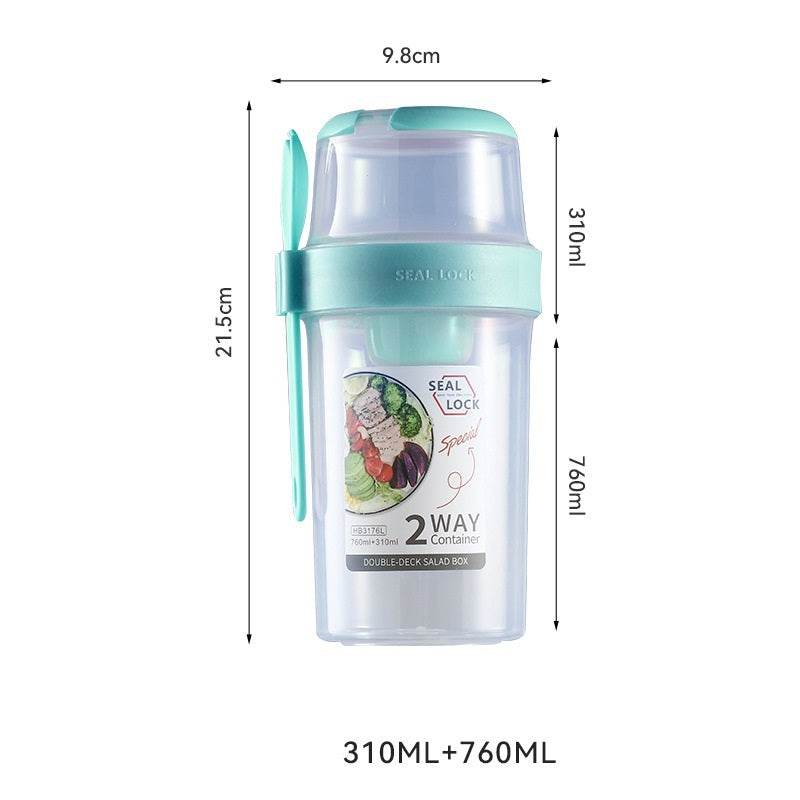 Portable Lock sealed Breakfast Oatmeal Cereal Nut Yogurt Fresh Fruit Salad Cup