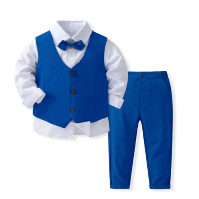 Children's Formal Suit Bow Tie Vest Three-Piece Set – Boys & Girls Dress Outfit | Canada & USA