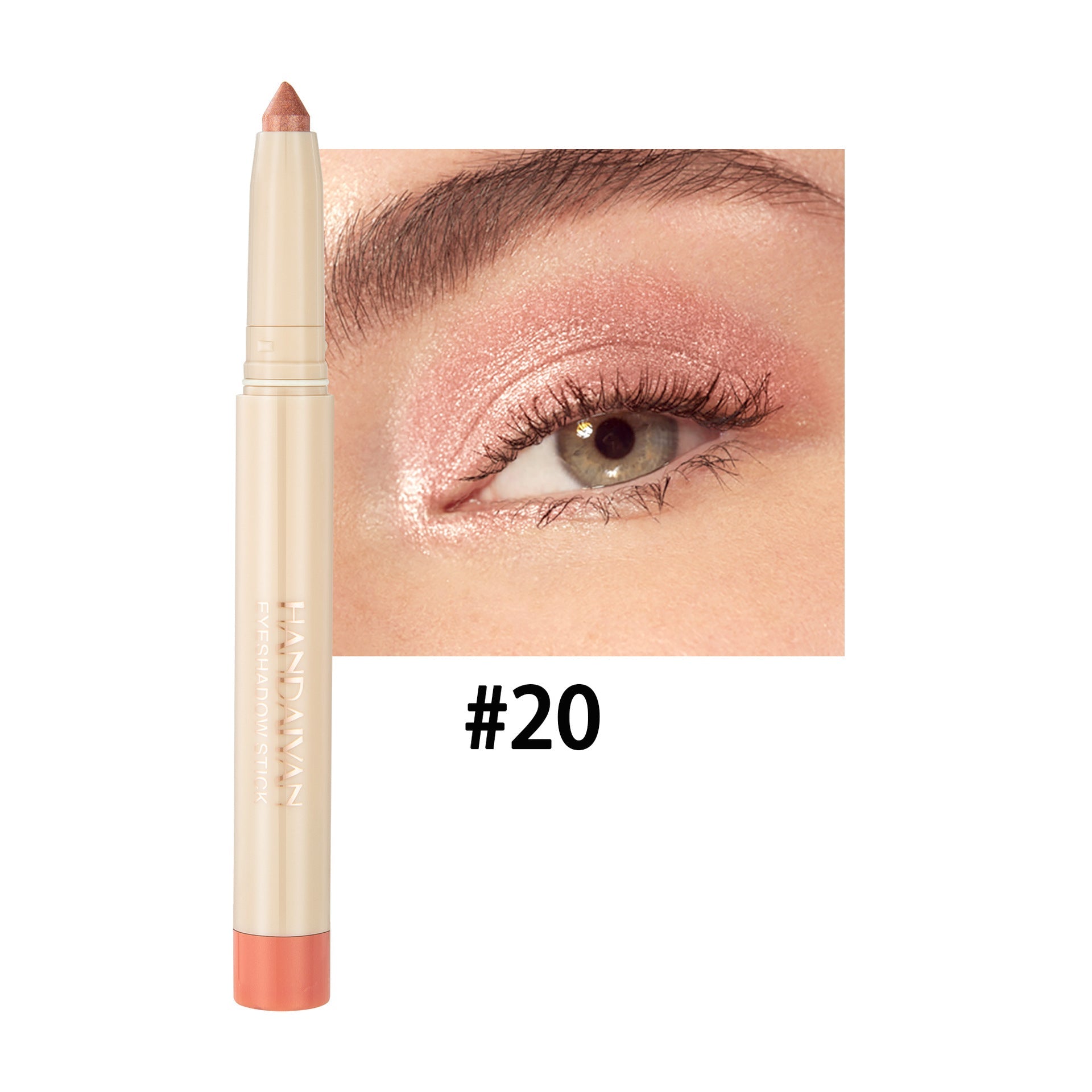 22-Shade Eye Shadow Stick Pen – Dual-Use Eyeliner & Eyeshadow, 22 Colors