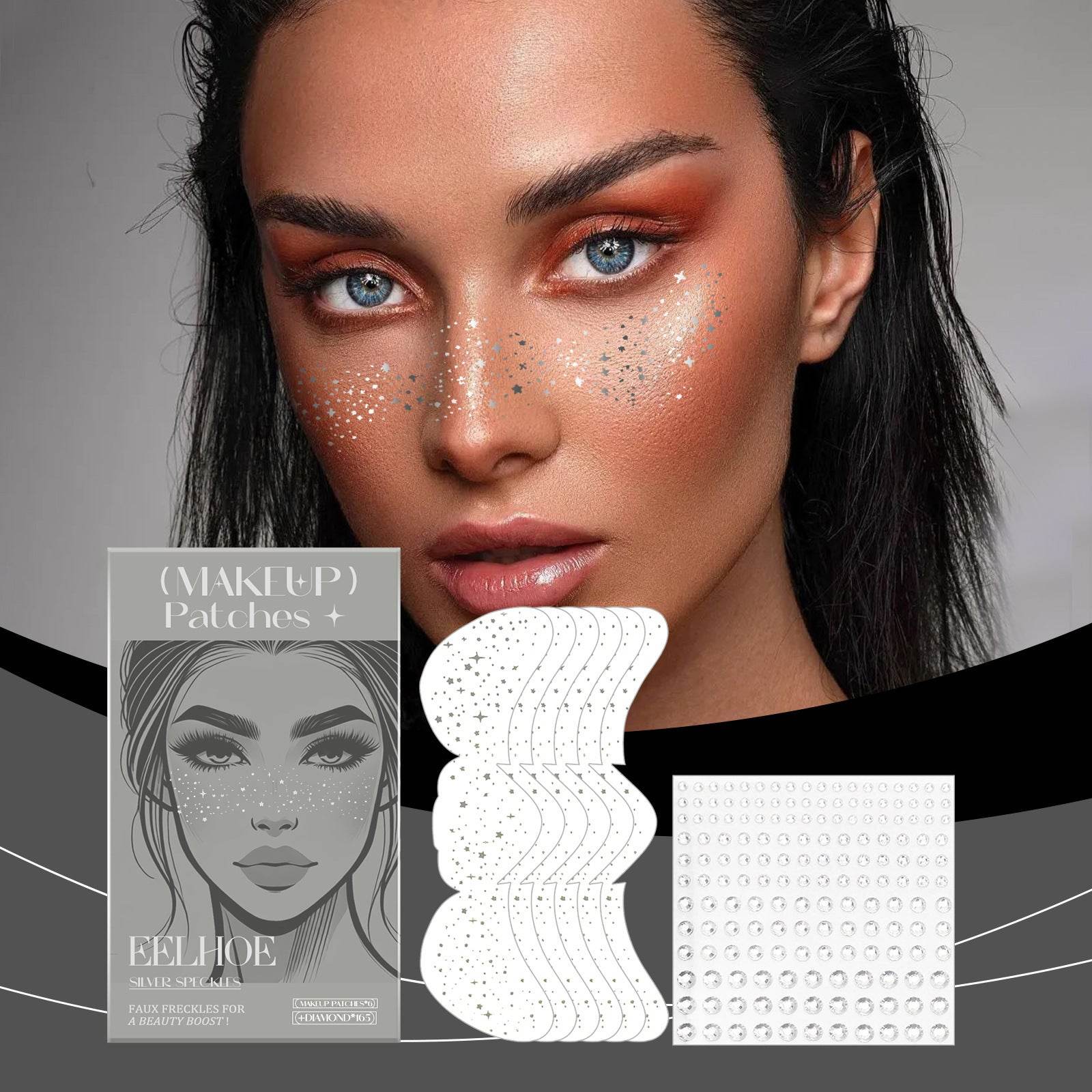 Glitter freckles - Speckles Makeup Patches  - Easy Freckles
