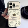 Women Feminine Floral Printed Silicone iphone case