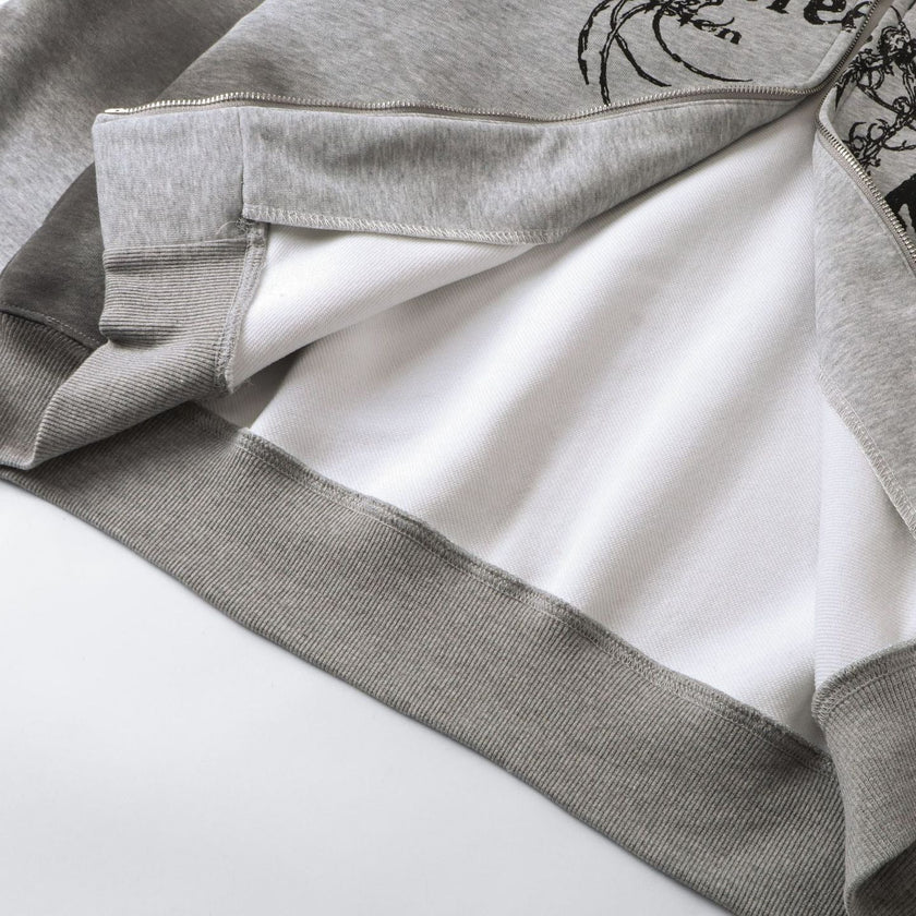 Men's High Street Hoodie Coat - Loose Fit Cardigan Jacket