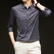 Men's Ice Silk Formal Shirt Half Sleeve Cardigan Canada | EX-STOCK