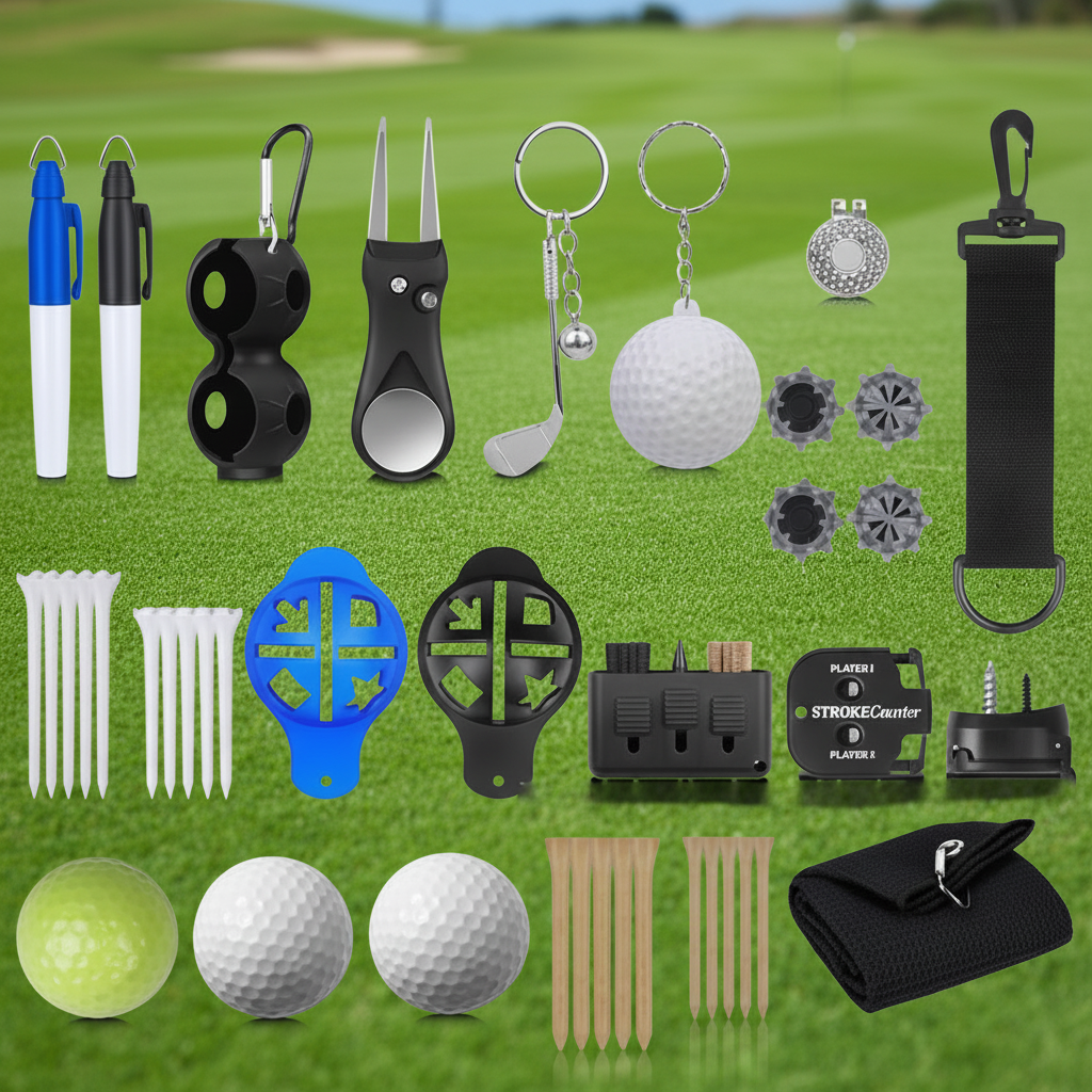 Golf Advent Calendar 24-Piece Gift Set – Golf Balls, Tees & Accessories
